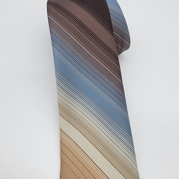 Vintage Pierre Cardin‎ Paris New York Necktie Striped Men’s Tie Classic Retro - Picture 4 of 6
